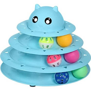 UPSKY Cat Toy Roller 3-Level Turntable Cat Toy Balls