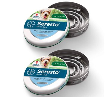 Seresto Flea and Tick Collar for Dogs, 8-Month Tick and Flea Collar for Small Dogs 2-Pack, Up to 18 Pounds