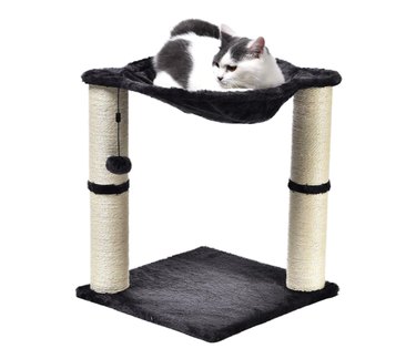 Amazon Basics Cat Condo Tree Tower with Hammock Bed and Scratching Post