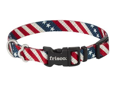 Frisco American Flag Polyester Dog Collar