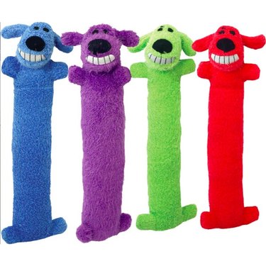 Multipet Loofa Dog The Original Squeaky Plush Dog Toy