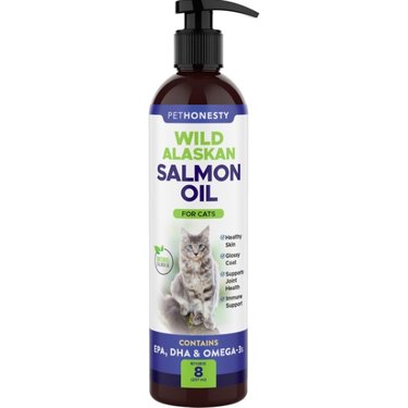 PetHonesty Wild Alaskan Salmon Oil Liquid Skin & Coat Supplement for Cats
