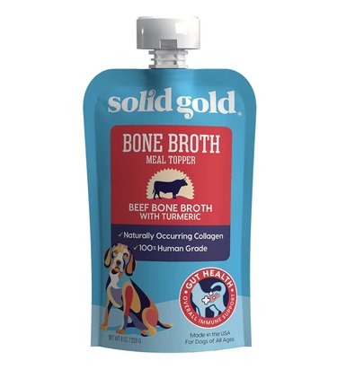 Solid Gold Beef Bone Broth with Turmeric Dog Food Topper