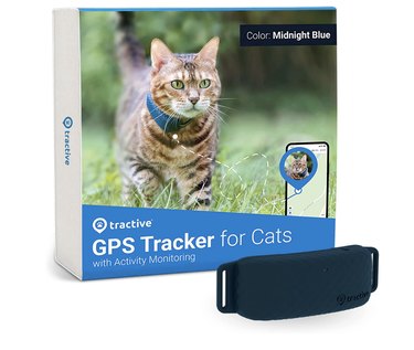 Tractive Waterproof GPS Cat Tracker in navy blue