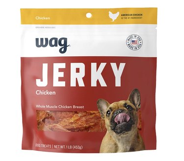 Wag Chicken Breast Jerky Dog Treats, 1-lb. Bag