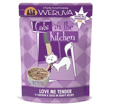 Weruva Cats in the Kitchen Love Me Tender Chicken and Duck Recipe, 12-Count