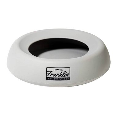 A silicone Franklin Sports Spill Proof Pet Bowl for small dogs