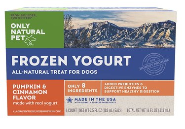 frozen yogurt dog treat