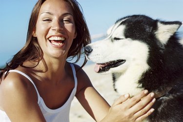 Woman with dog