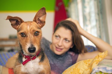 Woman with dog