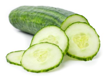 Cucumber on White
