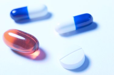 Three shapes of prescription pills