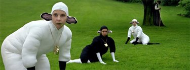 Hed: These People Dress as Sheep As...Performance Art?