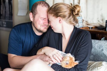 Couple pranks internet with maternity shoot for new kitten