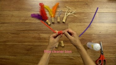 Pipe cleaner 2024 cat toy