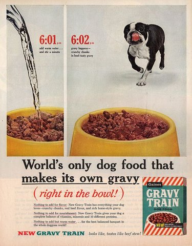 Vintage dog food add