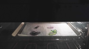Baking plastic charms in the oven