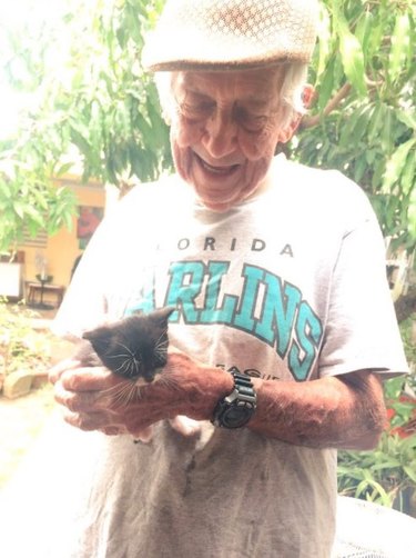 Grandpa cares for stray cats against grandma's wishes