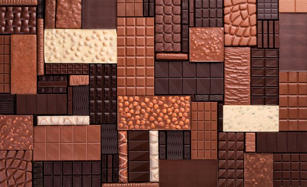 assorted dark, milk and white chocolate bars