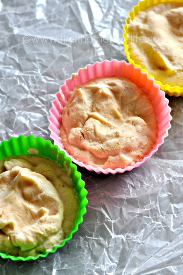 dog ice cream in cute colorful cups