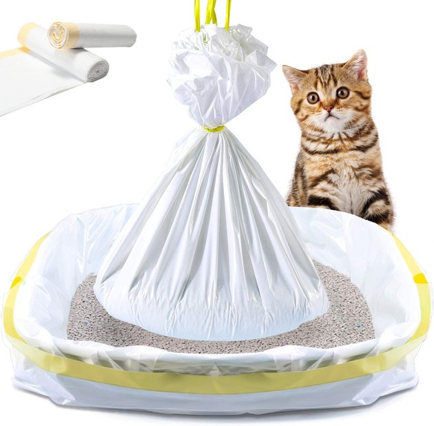 Fresh Step Drawstring Cat Litter Box Liners, Fresh Scent, Size Large, 30 x  17 - 7 Count | Kitty Litter Bags, Cat Litter Liners for All Cats To Keep