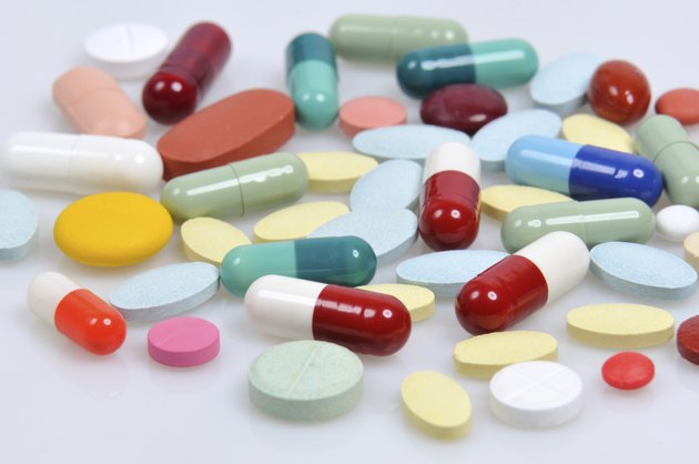 assortment of pills and capsules