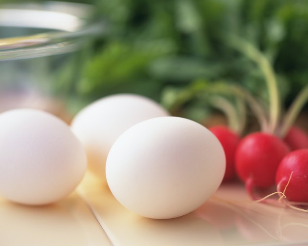 Eggs and Radish, Close Up