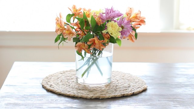 Vase of lilies