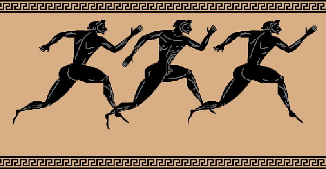 greek olympians run
