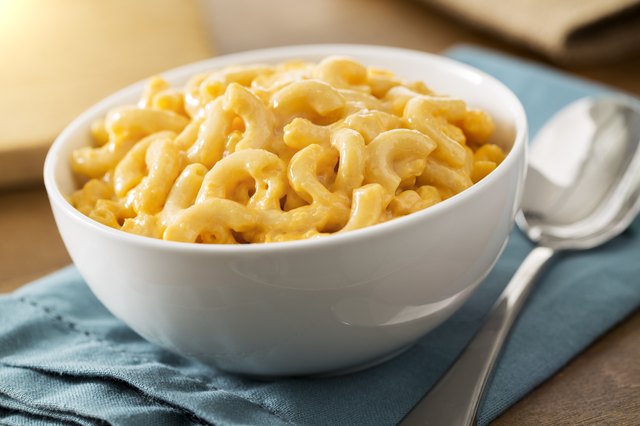 Homemade baked creamy macaroni and cheese