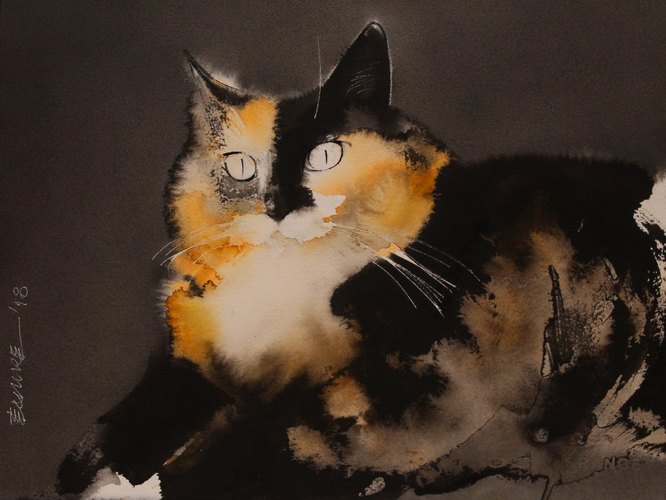 Posing / Endre Penovác / Cat Art Show